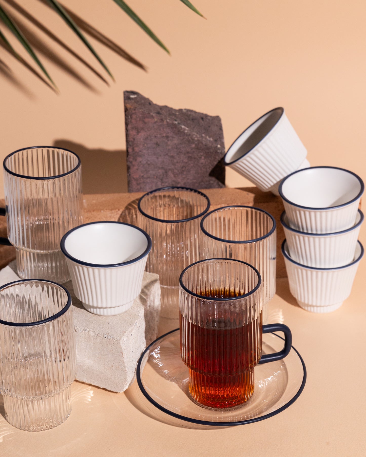 Flute Tea and Coffee Set
