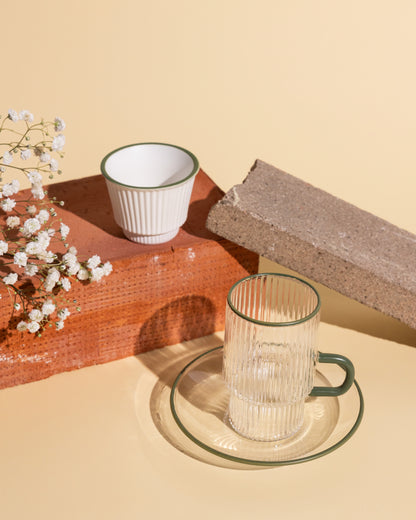Flute Tea and Coffee Set