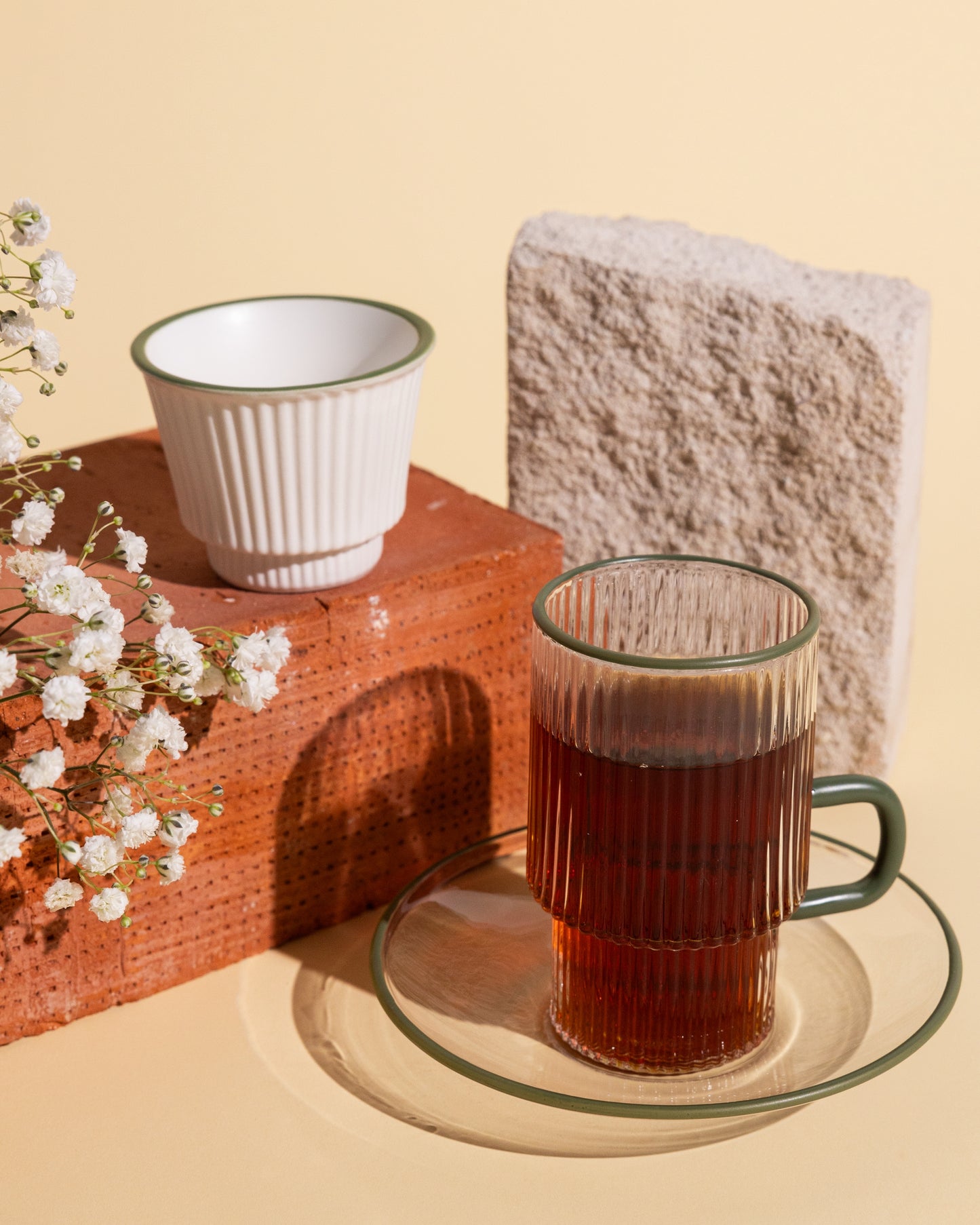 Flute Tea and Coffee Set