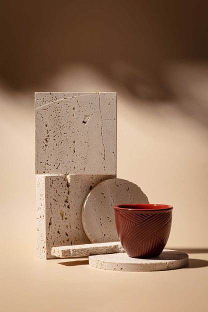 Aura Finjan Set - Maroon