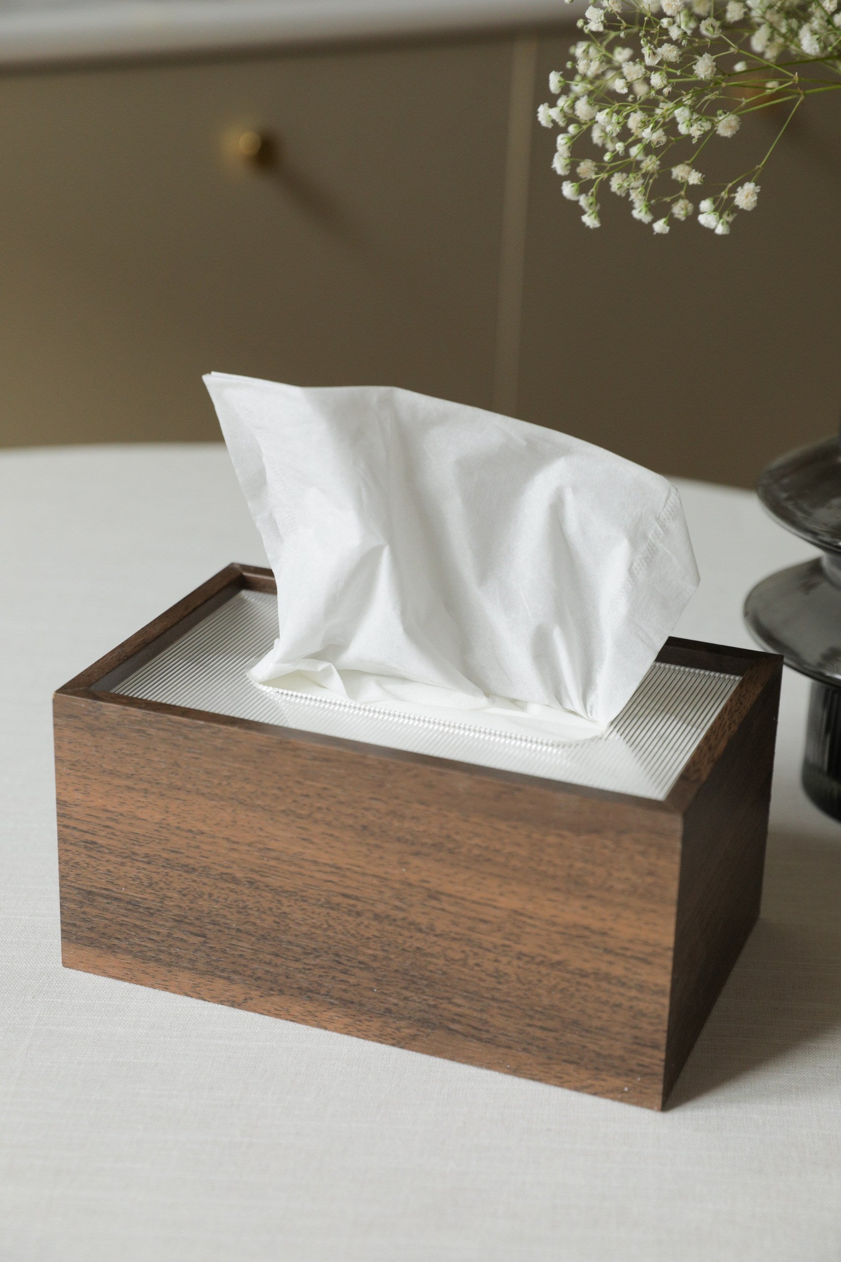Oak Tissue Box