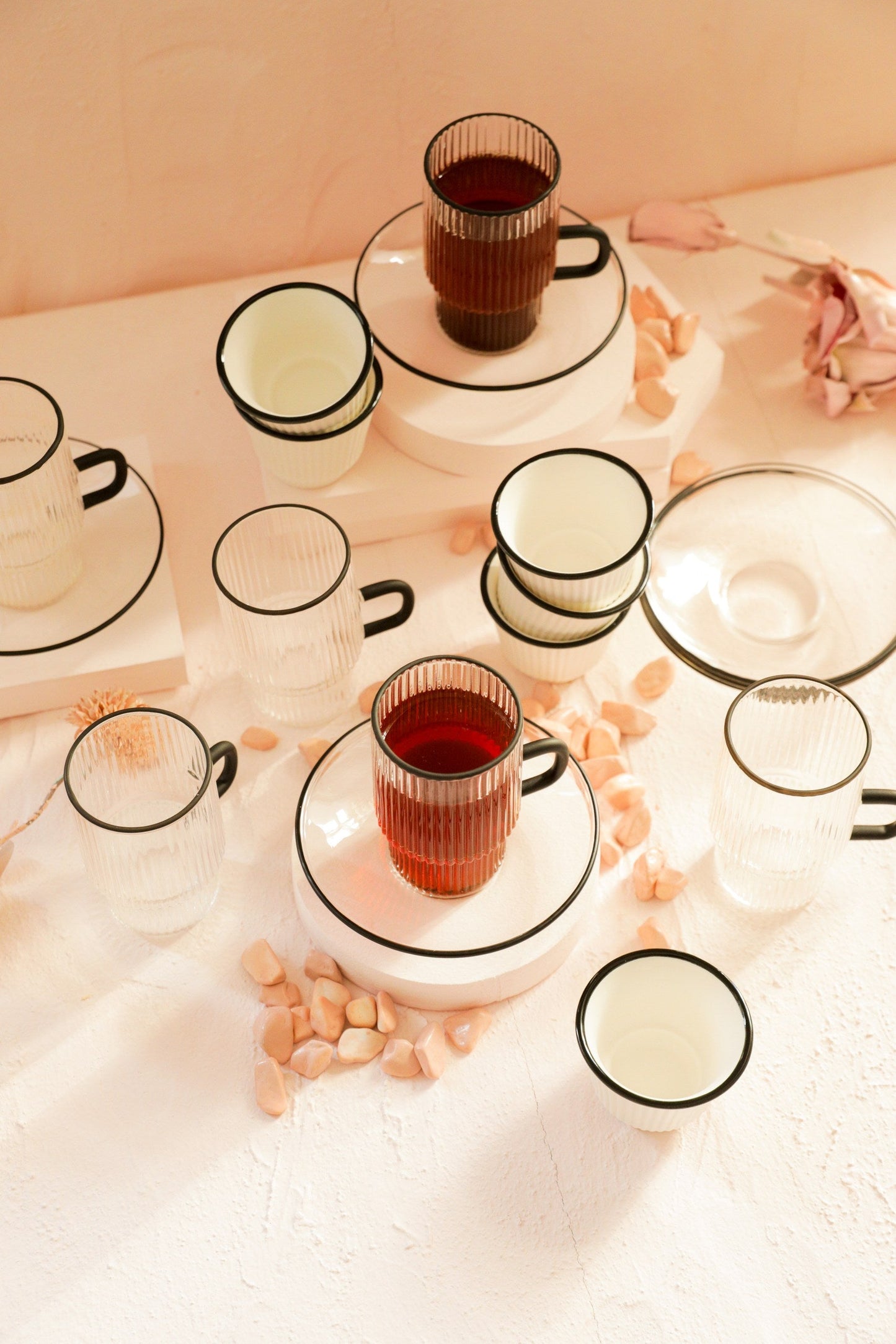 Flute Tea and Coffee Set