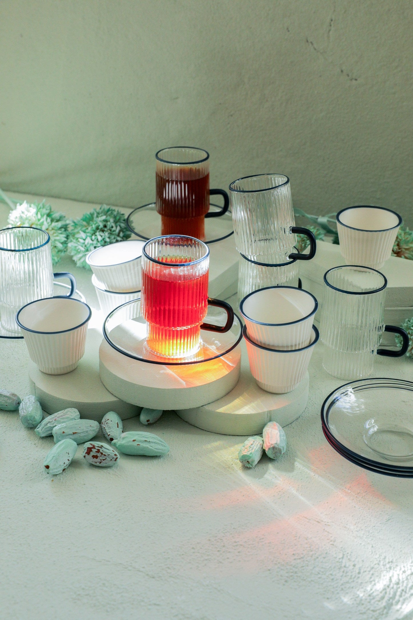 Flute Tea and Coffee Set